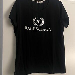 Balenciaga Black Short Sleeve Tee